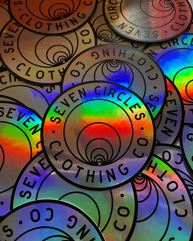 HOLOGRAPHIC LOGO STICKER (3 Pack)